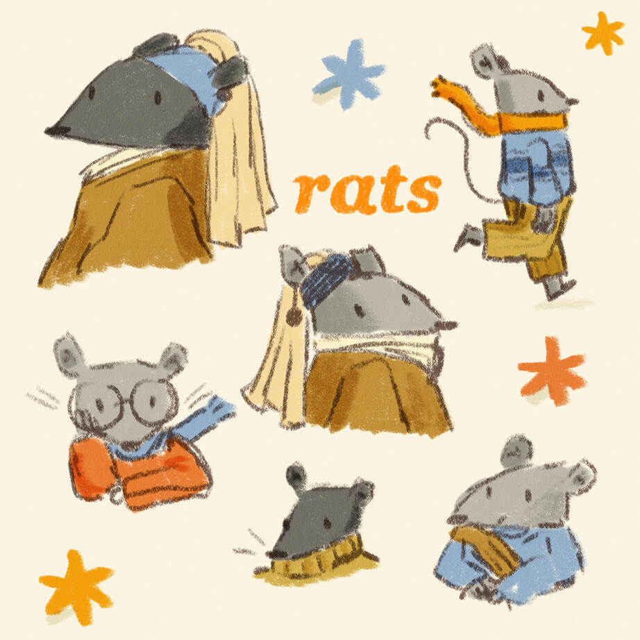 Sketches of rats